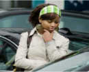 woman shopping for car